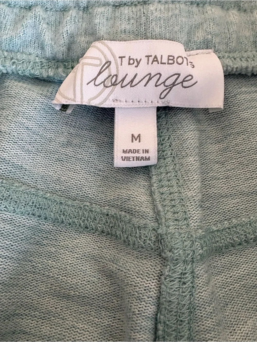 Talbots Womens Light Blue Loungewear Top And Pant Set, Cow Neckline, Size Medium - Picture 10 of 11